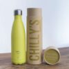 chillys bottle yellow neon